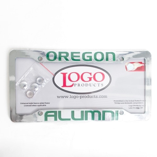 Oregon Alumni, Plastic, Chrome, License Frame